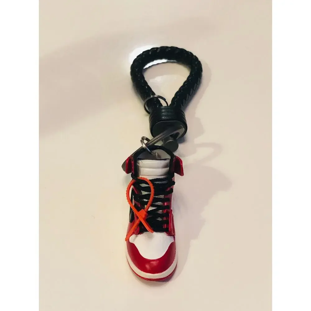 Nike Off-white Chicago Air Jordan 1 Sneakers Mini Model Rings Keychain